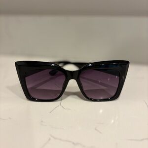 Martha Stewart Chic Black Cat-Eye Sunglasses